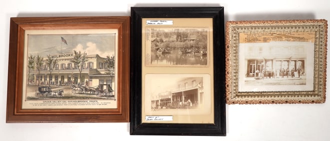 Grass Valley Framed Photographs & Lithograph [195331]