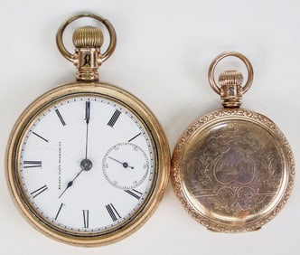 Grass Valley 14k Gold Pocket Watch Plus Other [195596]