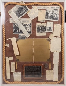 "Dodge City" 1939 Movie Shadowbox & Premiere Signed Booklet (2) [194497]