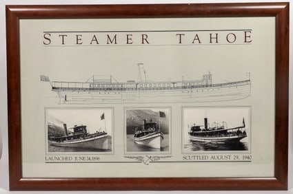 Steamer Tahoe, Framed Print [194825]