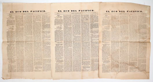 El Eco Del Pacifico (Early California Mexican Newspaper) [195721]