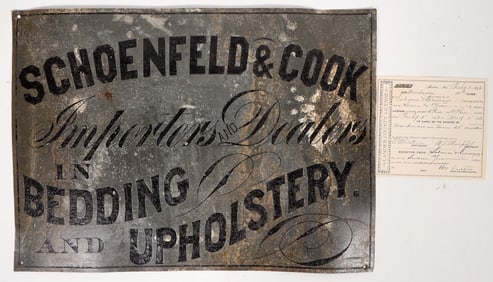 Crescenzo Dry Goods Sign & Business License [194139]