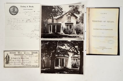 Orion Clemens, Brother to Samuel Clemens/Mark Twain, Autograph Pair [196734]