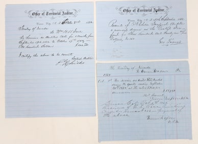 Nevada Territory Documents of Notables, 1862-64 [190783]
