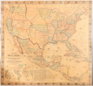 Jacob Monk 1853 Map of North America [173506]