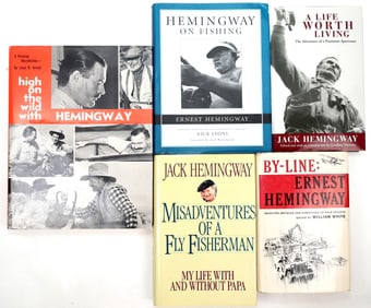 Hemingway Authors Ernest and Jack and another by Lloyd Arnold (5) [196309]