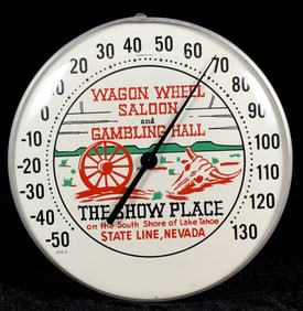 Wagon Wheel Saloon & Gambling Hall Thermometer, Tahoe [195076]