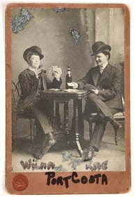 Gambling Women, Vintage Photograph [195055]