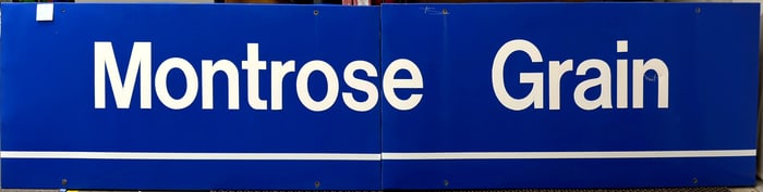 Montrose Grain Metal Sign Pair [196753]