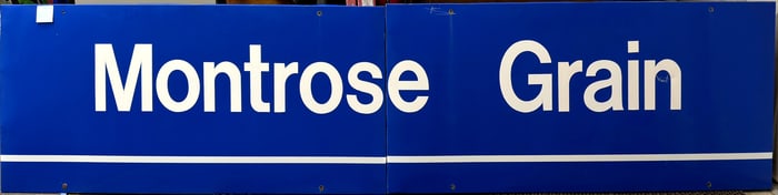 Montrose Grain Metal Sign Pair [196754]