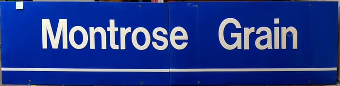 Montrose Grain Metal Sign Pair [196755]