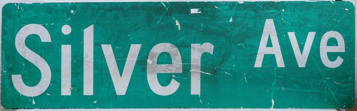 'Silver Ave' Street Sign [196747]
