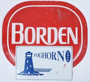 Borden & Lighthouse Cafe Sign Pair [196571]