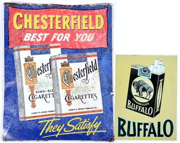Chesterfield Cigarettes & Buffalo Cigarillos Signs [196532]