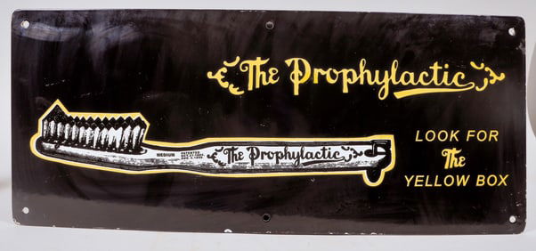Prophylactic Toothbrush Porcelain Sign [196528]