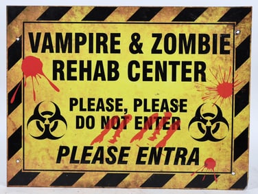 Vampire/Zombie Rehab Center Sign [196802]