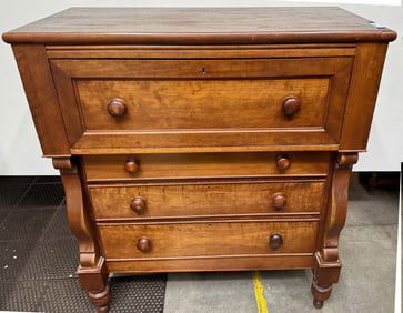 Bureau Desk, Fall Front, 3 Drawer, Mid-19th C. [196751]