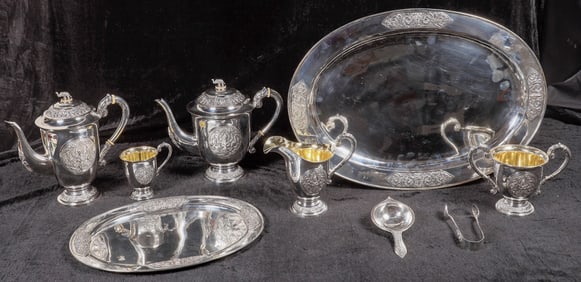 Thai Nine Piece Sterling Silver Service [195616]