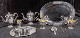 Thai Nine Piece Sterling Silver Service [195616]