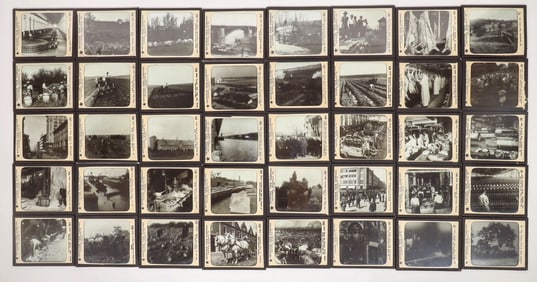 Keystone Glass Slides Of Founders, Oil Wells Misc  Industry [194841]