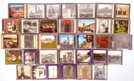 Various Glass Slides Of Foreign Countries [194964]