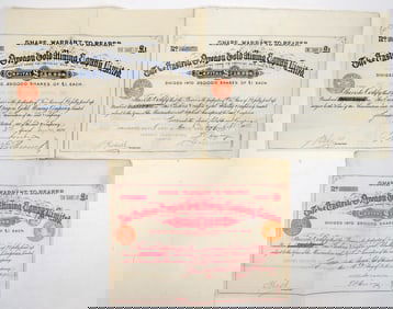 Eastern Oregon Gold Mining Company, Ltd. Stock Trio [195713]