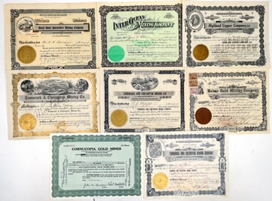 Washington State Mining Stock Group (8) [195715]