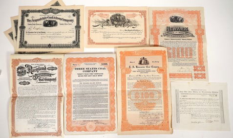 Coal Stocks & Bonds Group, 1843-1924 [194995]