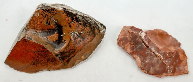 Jasper Hand Axe Point and Preform from Esmeralda County, Nevada [196304]