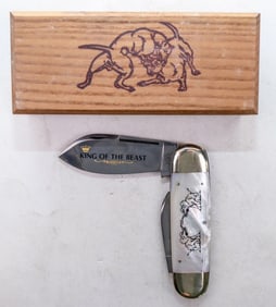 Bulldog Brand "King of the Beast" Folder in Pearl with Case [194566]