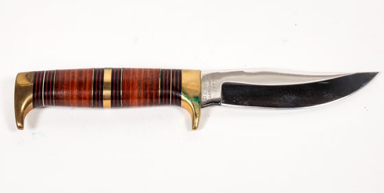 D.L. Novak Hunting Knife with Sheath c.1993 [194243]
