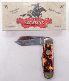 Winchester Cartridge Series 45-70 Knife with Tortoise Celluloid Scales 1990's [194567]