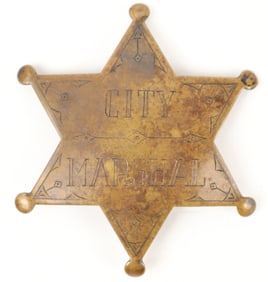 City Marshall Six-Point Badge, 1920s [183497]