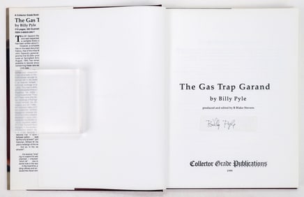 The Gas Trap Garand Signed by Author Billy Pyle c.1999 [196314]