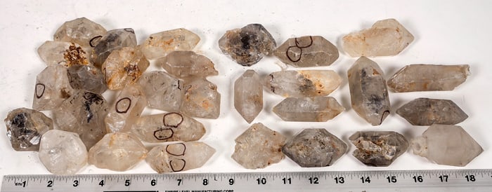 Anhydrous Quartz Crystals, 5.4 Pounds, Medium-Large Ones [194280]