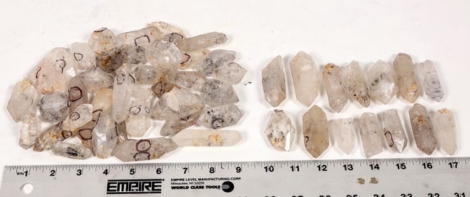 Anhydrous Quartz Crystals, Free Floating Euhedral w/ Inclusions, 51 [194288]