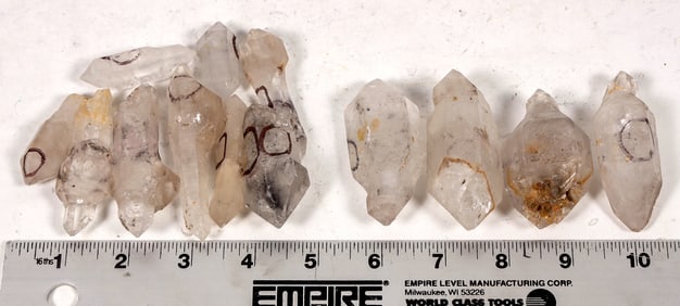 Anhydrous Quartz Crystals, True Scepters, 13 [194289]