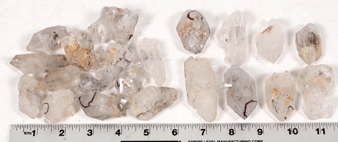 Quartz Crystals, Free Floating, Twinned & Other Inclusions, 21 [194453]