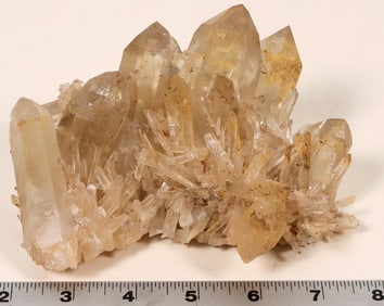 Yellow Quartz Crystal Cluster [194472]