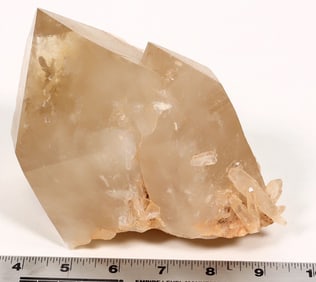 Yellow Quartz Crystal, Twinned and Large [194610]