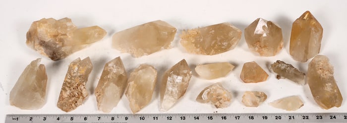 Yellow Quartz Crystals, 14 [194462]