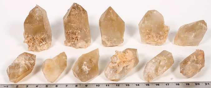 Yellow Quartz Crystals, Large, 11 [194464]