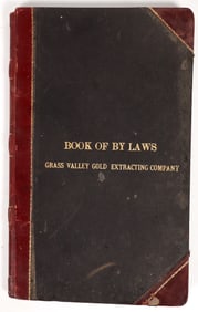 Grass Valley Gold Extracting Co. Law Book, c. late 1800s [195013]