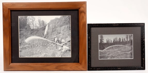 Two Nevada County Hydraulic Mining Photographs [195323]