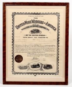 United Mine Workers of America, Region Charter, Shamokin, PA, 1935 [194382]