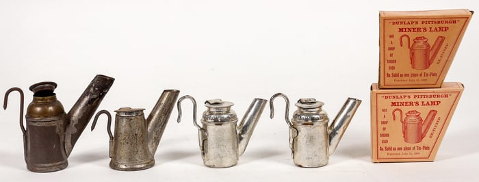 Coal Miners' Oil Wick Lamps, Early 1900s [194403]