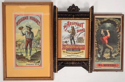Mining Art, Tobacco/Produce Ads (3) [195075]