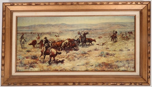 Charles Russell Prints on Canvas (3) [194922]