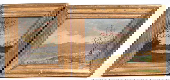 California Impressionist Francois Girardin Oil Painting Pair [196737]