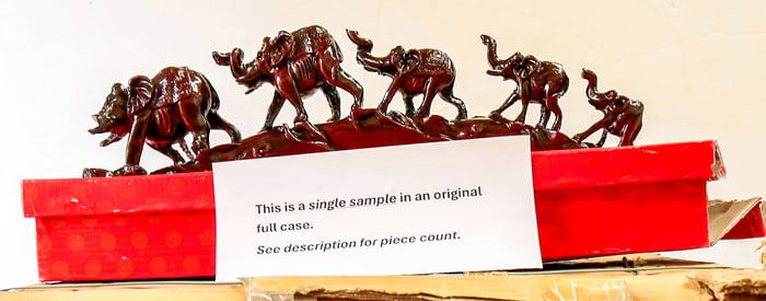 Resin 5 Elephant Train, 12 Sets [196237]